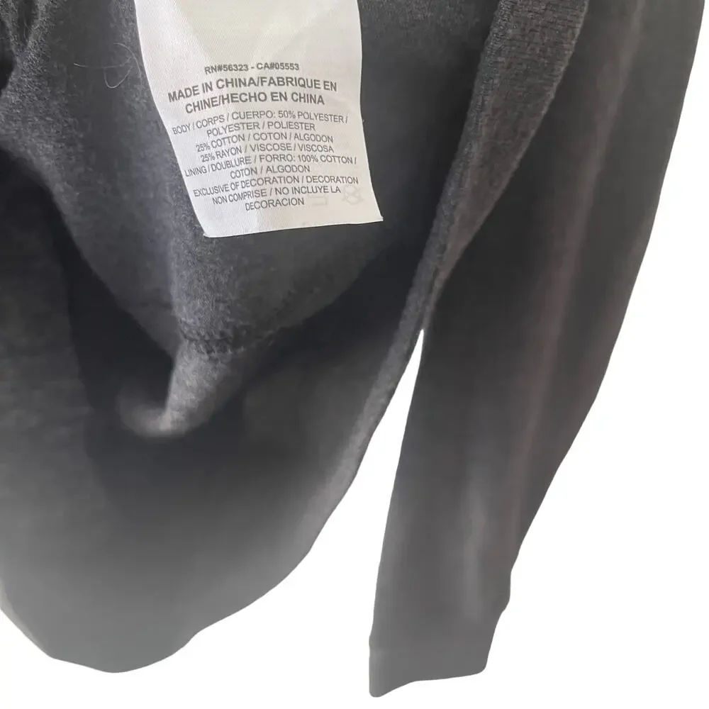 Nike Grey White Size‎ Small Full Zip Hooded Sweater